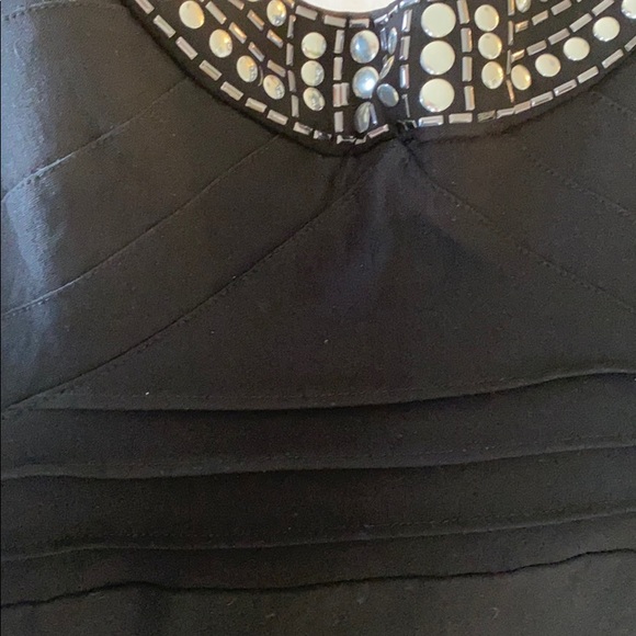 Pompous Girly Silver Studded Body Con Dress - Picture 4 of 8